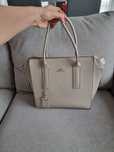 Szara skórzana torebka shopper bag Wittchen
