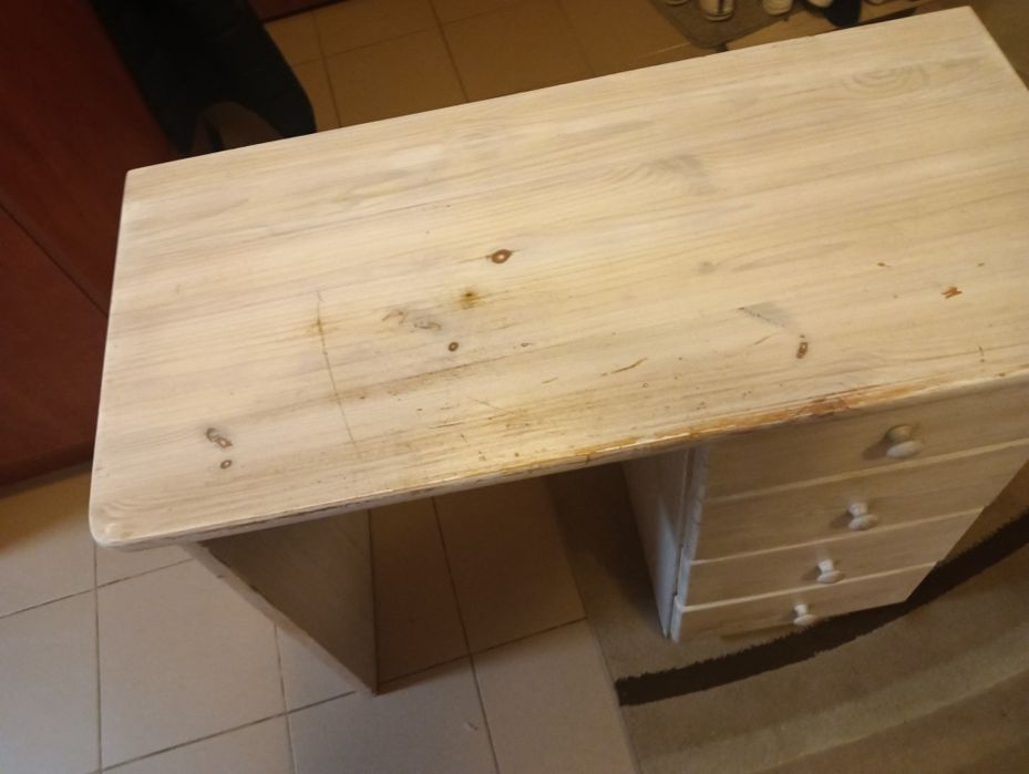 Biurko szkolne drewniane