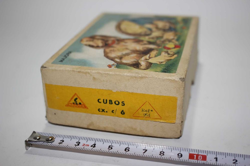 Antigo Jogo Majora completo - Cubos de madeira - Tematica animais