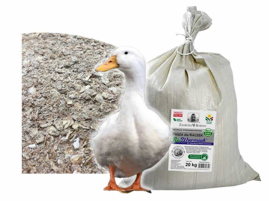 Pasza dla Kaczek 20 KG BioWarmiak Naturalna bez Glifosatu