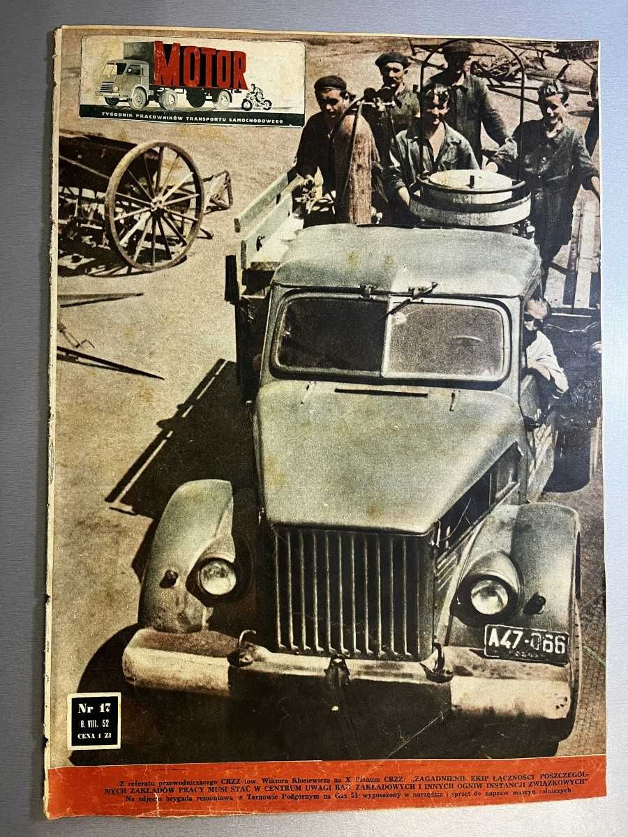 Motor nr 17/1952 tygodnik czasopismo