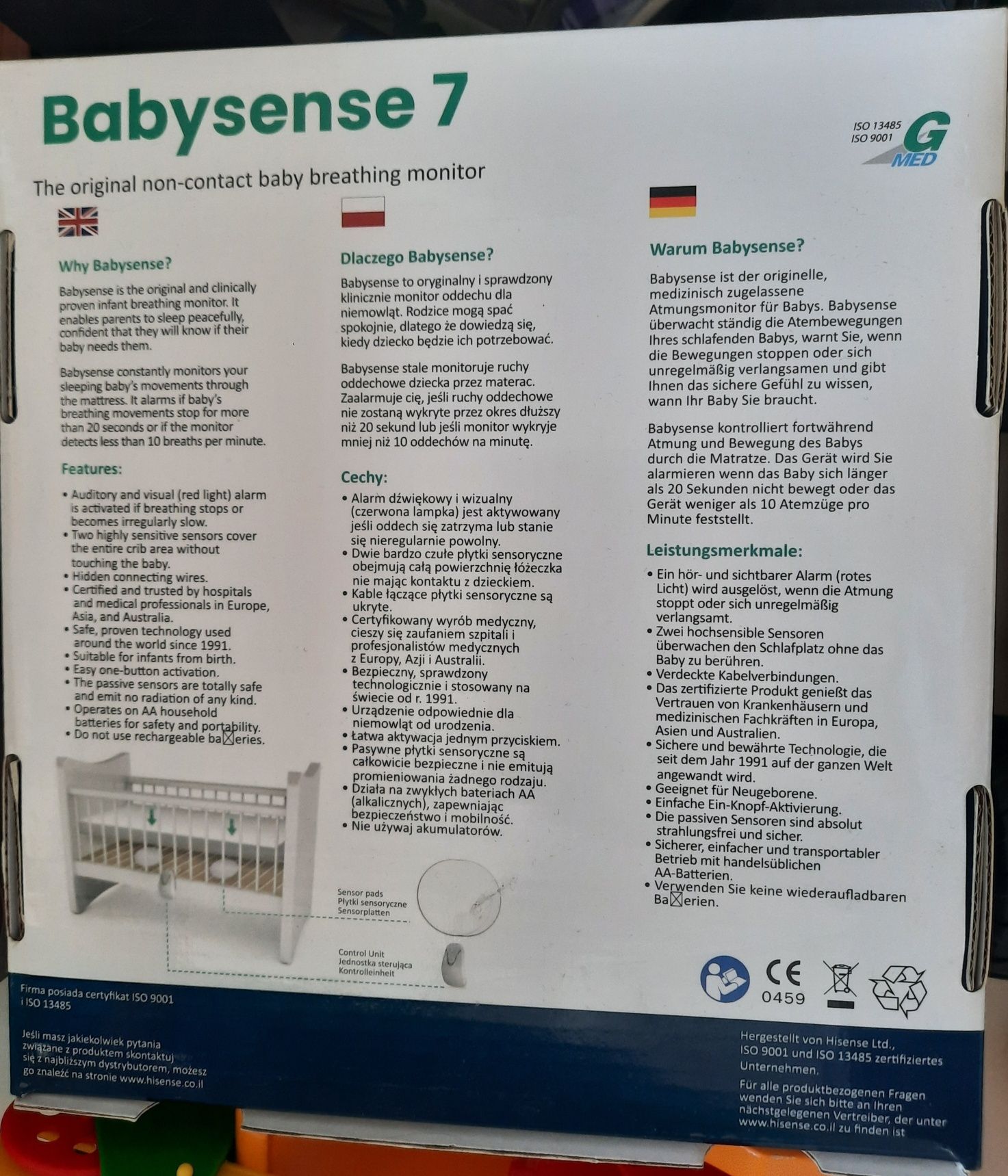 BABYSENSE 7 Monitor Oddechu