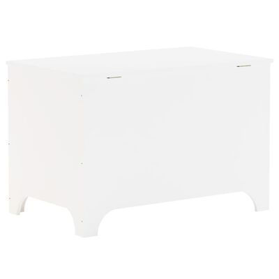vidaXL Skrzynia z wiekiem RANA, biała, 80x49x54 cm, drewno sosnowe