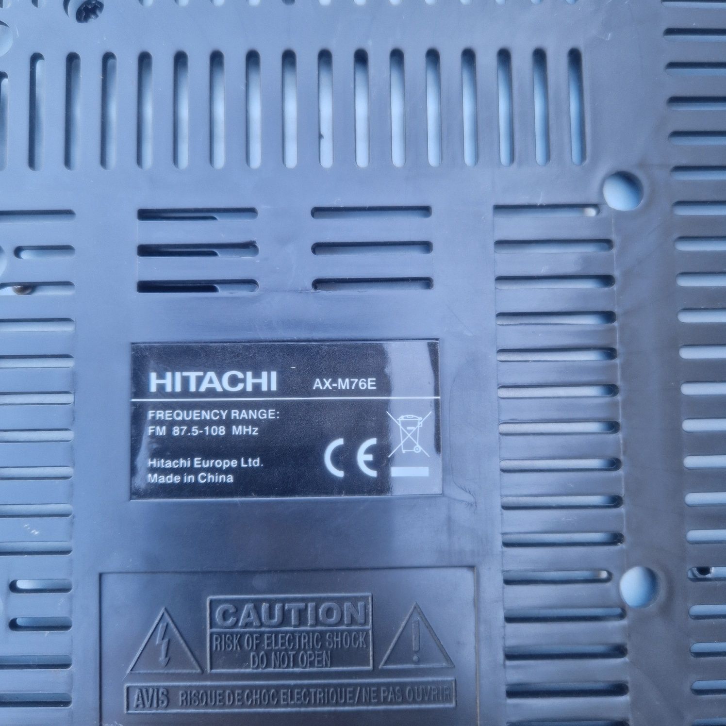Hitachi AX-M76E segment