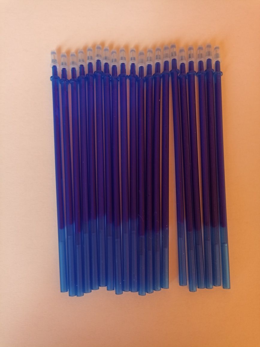 Zestaw 30szt wkłady do długopisów zmywalne ścieralne wymazywalne nowe