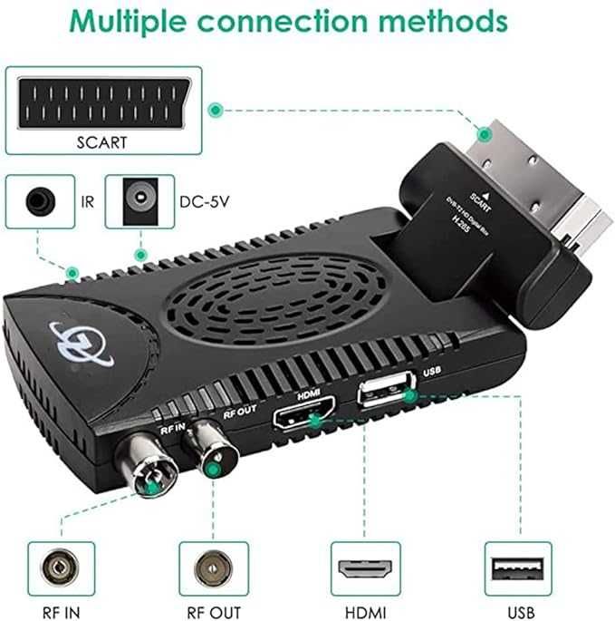 Naziemny dekoder cyfrowy DVB-T3 H.265 ANMECS USB Hdmi AS60