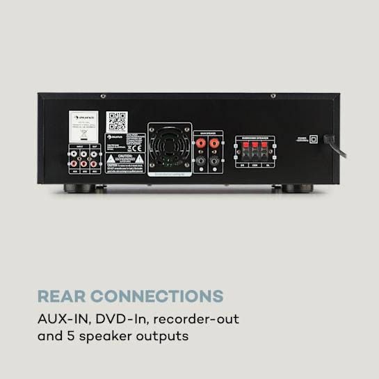 AMP-218 BT цифровий підсилювач об'ємного звучання Auna Німеччина