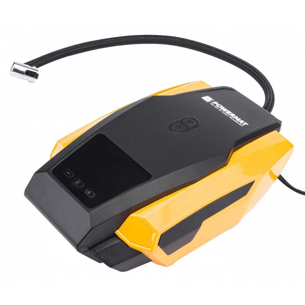 POWERMAT Kompresor Bezolejowy Sprężarka Przenośna 12v Lcd PM1185