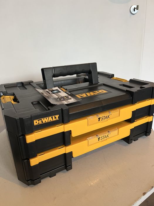 Organizer DEWALT TSTAK z dwoma szufladami • NOWY • idealny na prezent