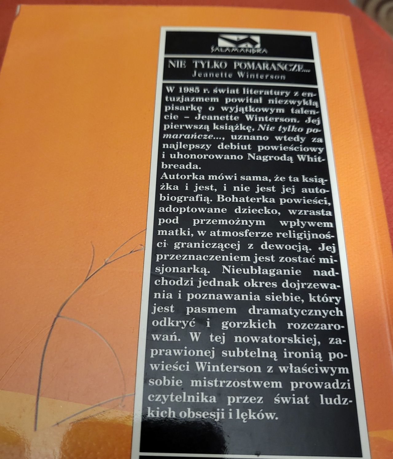 Jeanette  Winterson, Nie tylko pomarańcze.