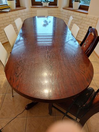 Stół 240/340cm szerokość 95 plus 6 krzeseł
