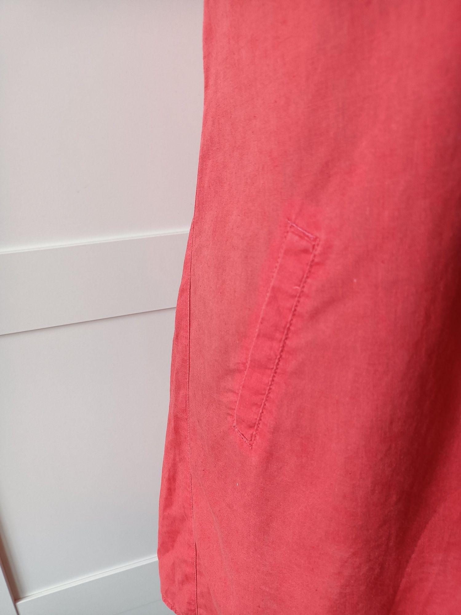 Lniana sukienka damska bez rękawów na lato plus size esmara lidl