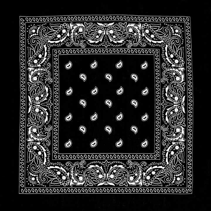 Chusta Bandana Czarna Drill