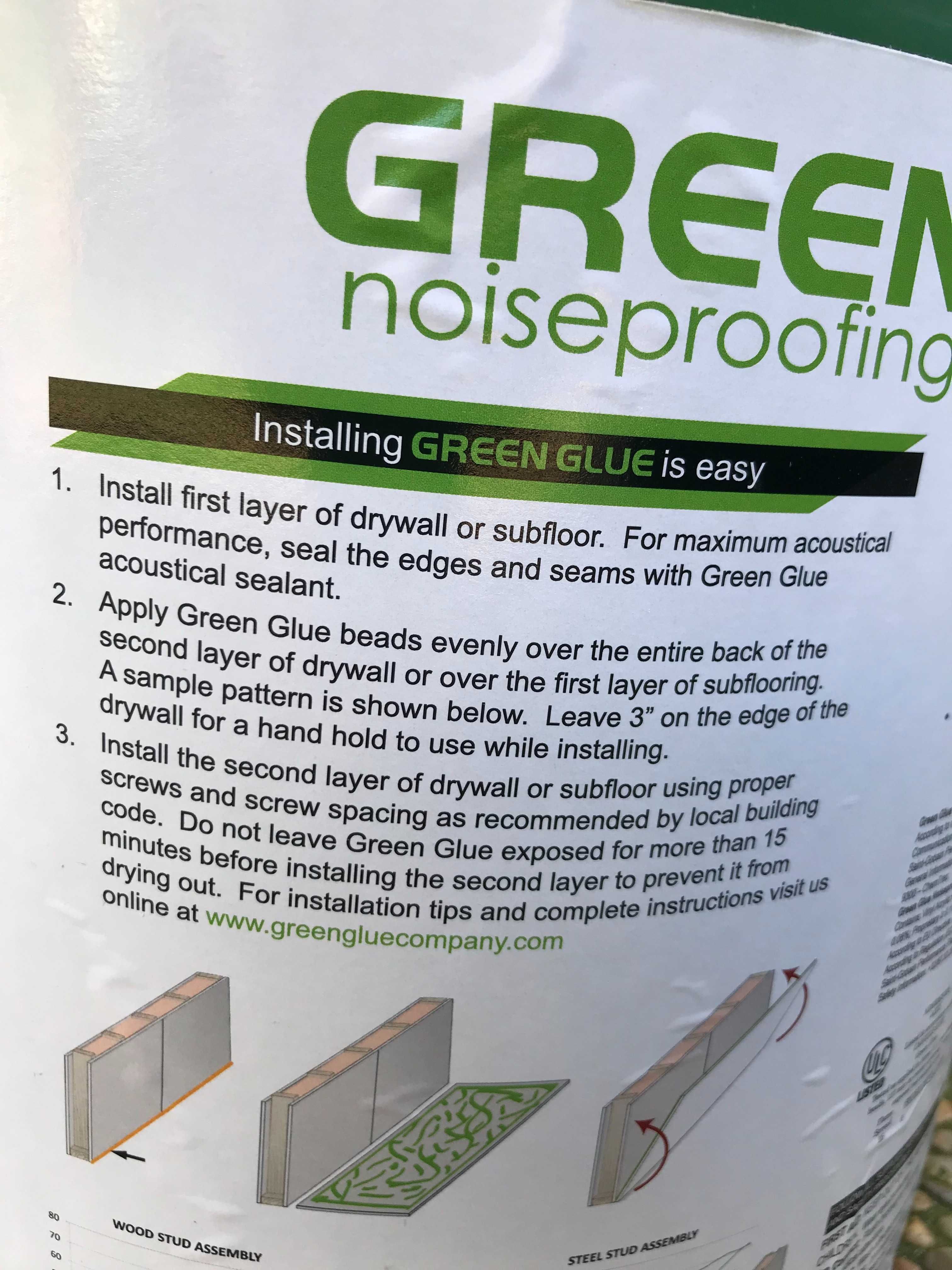 Green Glue Noiseproofing Compound - Isolamento Acústico