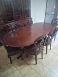 Conjunto mesa extensível de Jantar, cadeiras e móvel