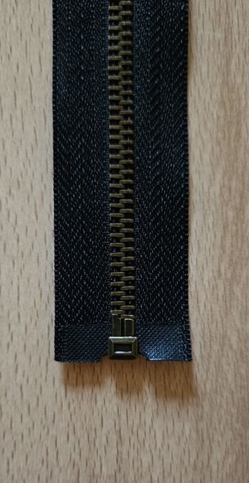 Nowy zamek metalowy czarny 50 cm