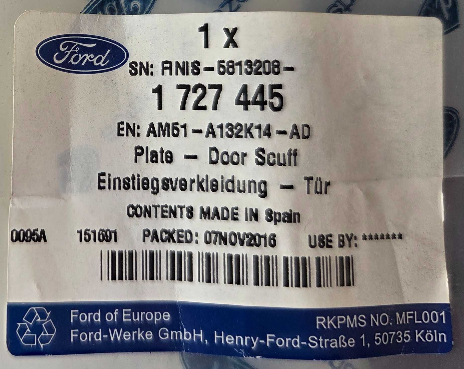 Listwa nakładka na próg FORD Focus MK3 C-Max MK2