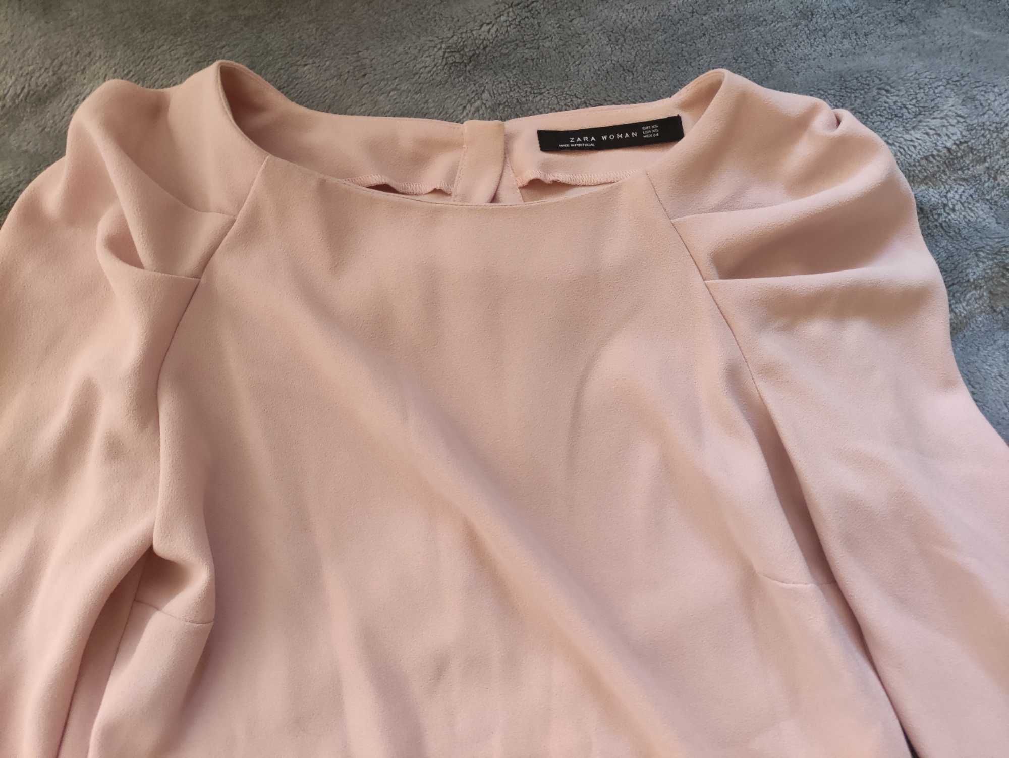 Zara sukienka pudrowy róż XS