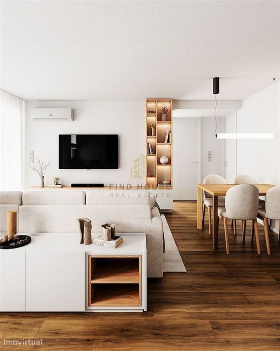 Apartamento T2, com garagem e arrecadação no Edifício Bellevue, em Paç