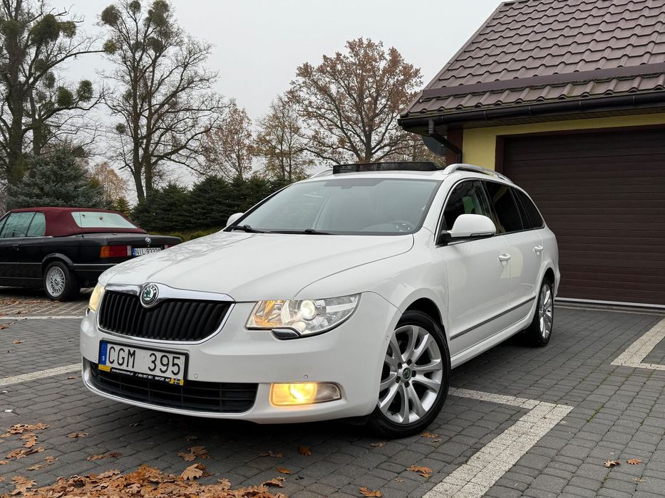 Skoda Superb 2.0TDi DSG el.klapa naci szklany dach opłacony