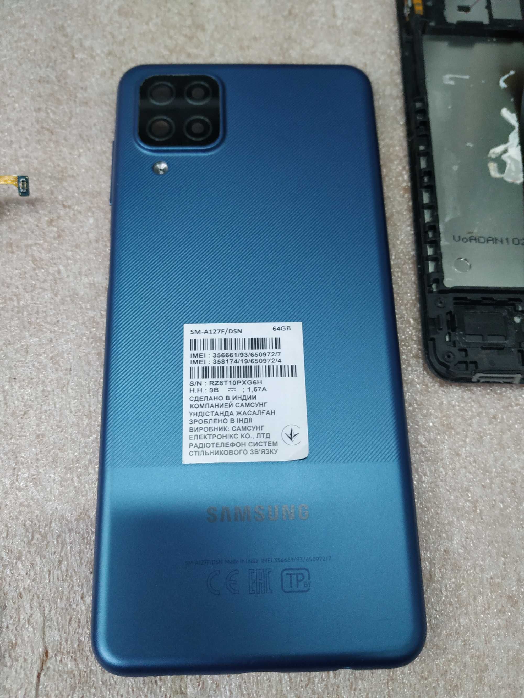Samsung A127 , A125, A12, запчасти шрот оригинал