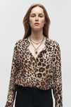 Леопардова блуза/сорочка Zara ZW COLLECTION ANIMAL PRINT SHIRT