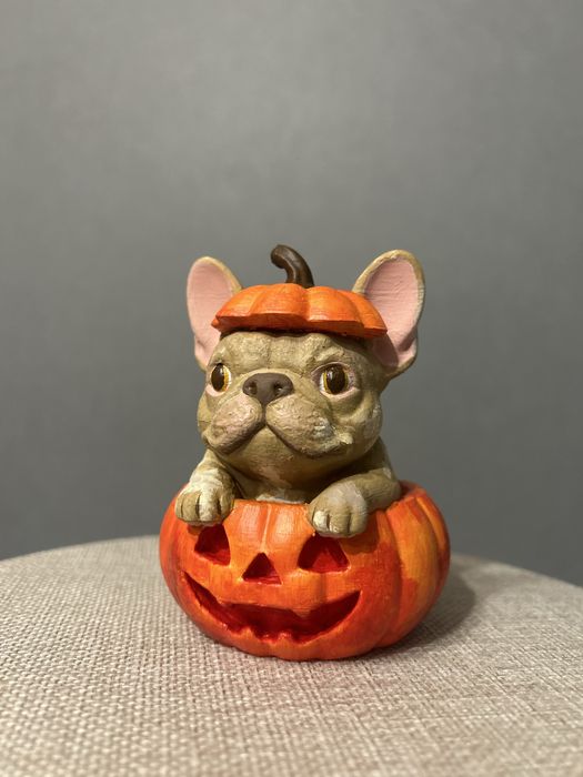 Статуетка, пес, французький бульдог