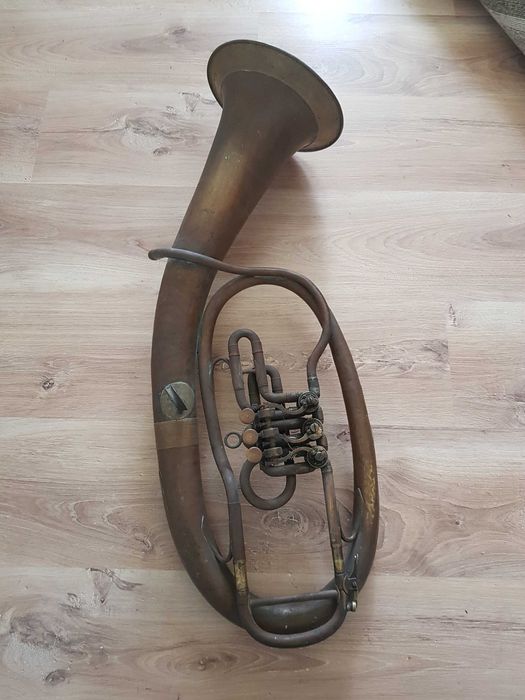 Sakshorn tenorowy ANTYK  Instrument kolekcjonerski