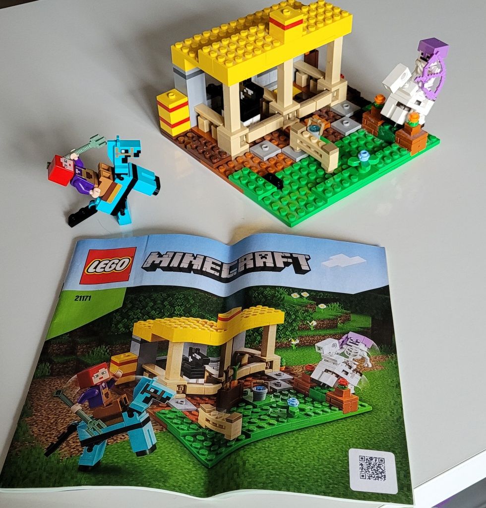 8+ lego minecraft 21171 stajnia