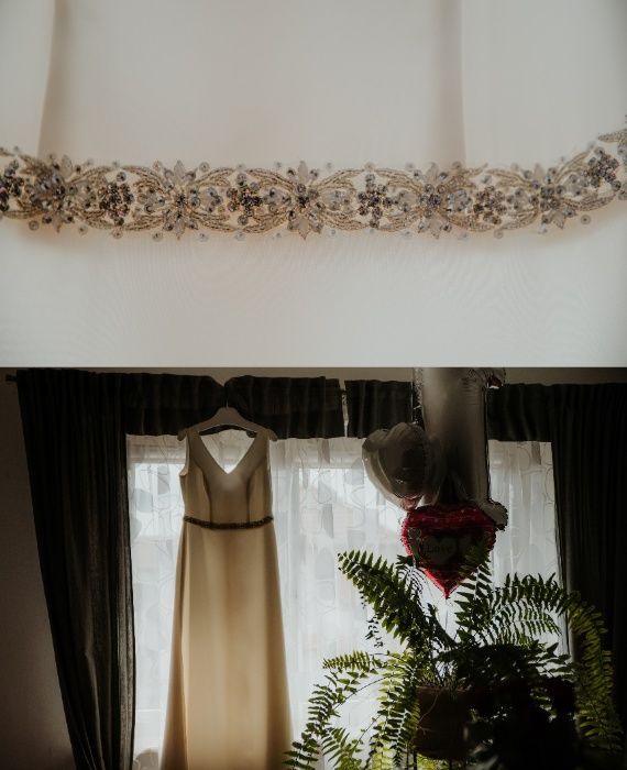 Klasyczna Suknia Ślubna ANNAIS BRIDAL r. 38-40 minimalistyczna