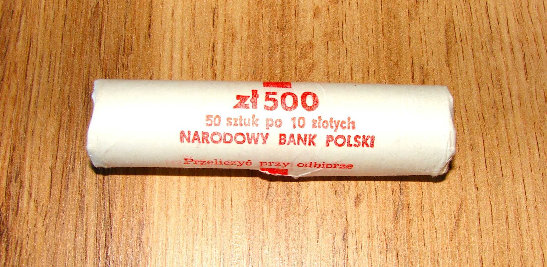 Monety 10zł PRL 1990r. Nowe w rulonie 50szt.