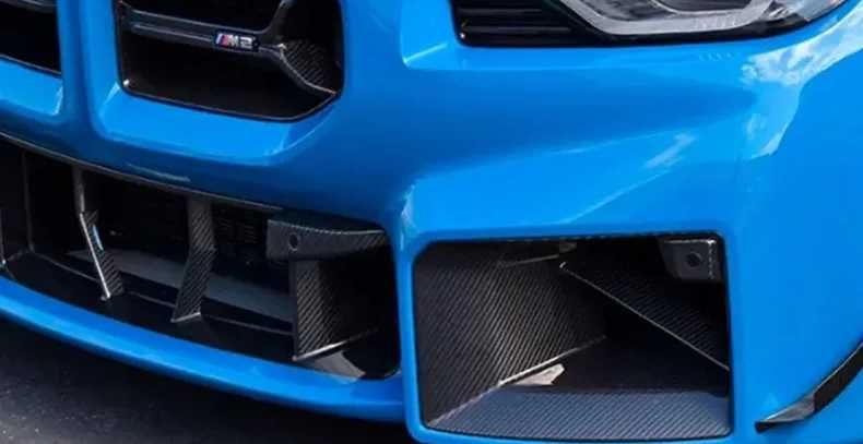 Wloty Powietrza Zderzaka Splitter Spoiler BMW M2 G87 CARBON