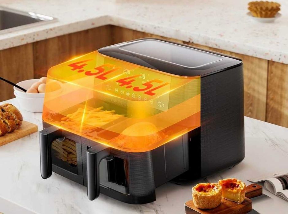 COOKWISE AF2-40D06 Frytkownica Beztłuszczowa XL 9L Dual AirFryer