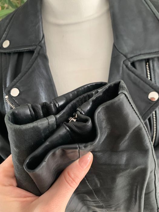 Zara krótka damska ramoneska 100% skóra naturalna M