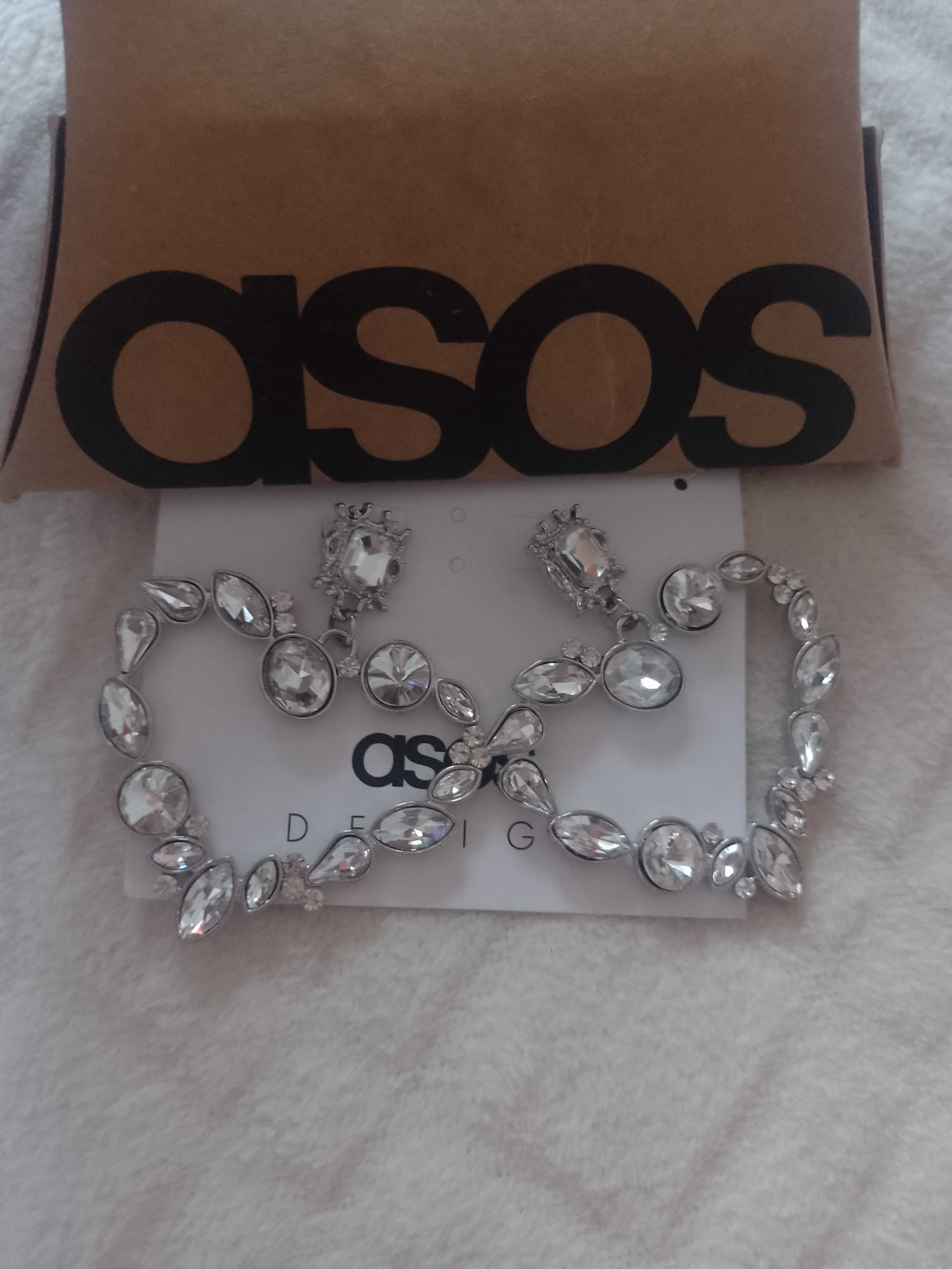 ASOS/ Duże, Bogato zdobione kolczyki serca z Londynu, NOWE