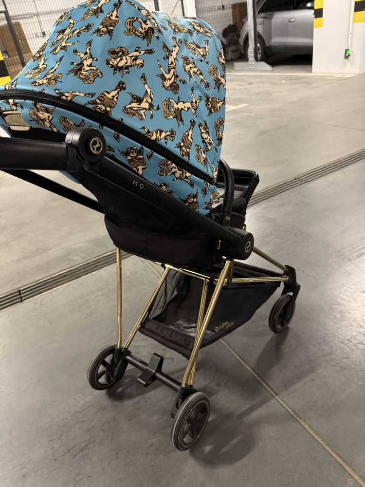 Wózek Cybex Mios Jeremy Scott 2.0 niebieski skrzydła