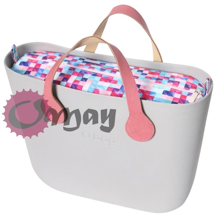 organizer OBAG STANDARD - piksele pudrowy róż wkład OMAY