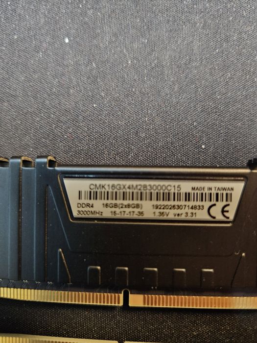 RAM DDR4 16GB (2x8GB) 3000 MHz CL15 15/17/17/35
