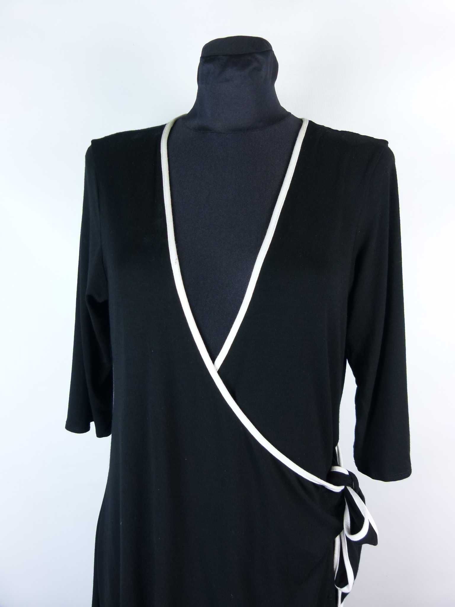 BAY kopertowa sukienka do kolan dzianinka jersey 16 / 42