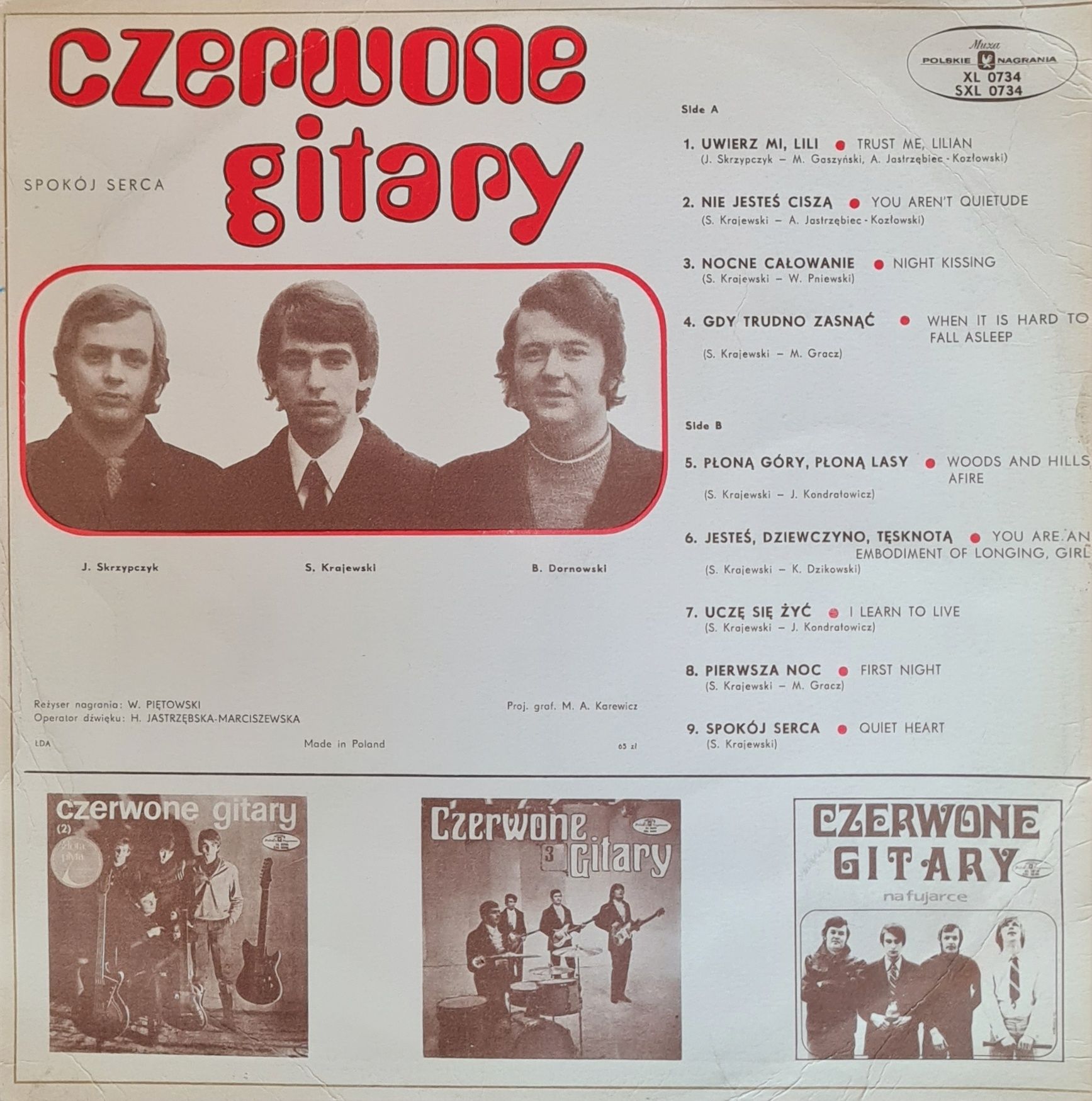 Płyta Winylowa Czerwone Gitary