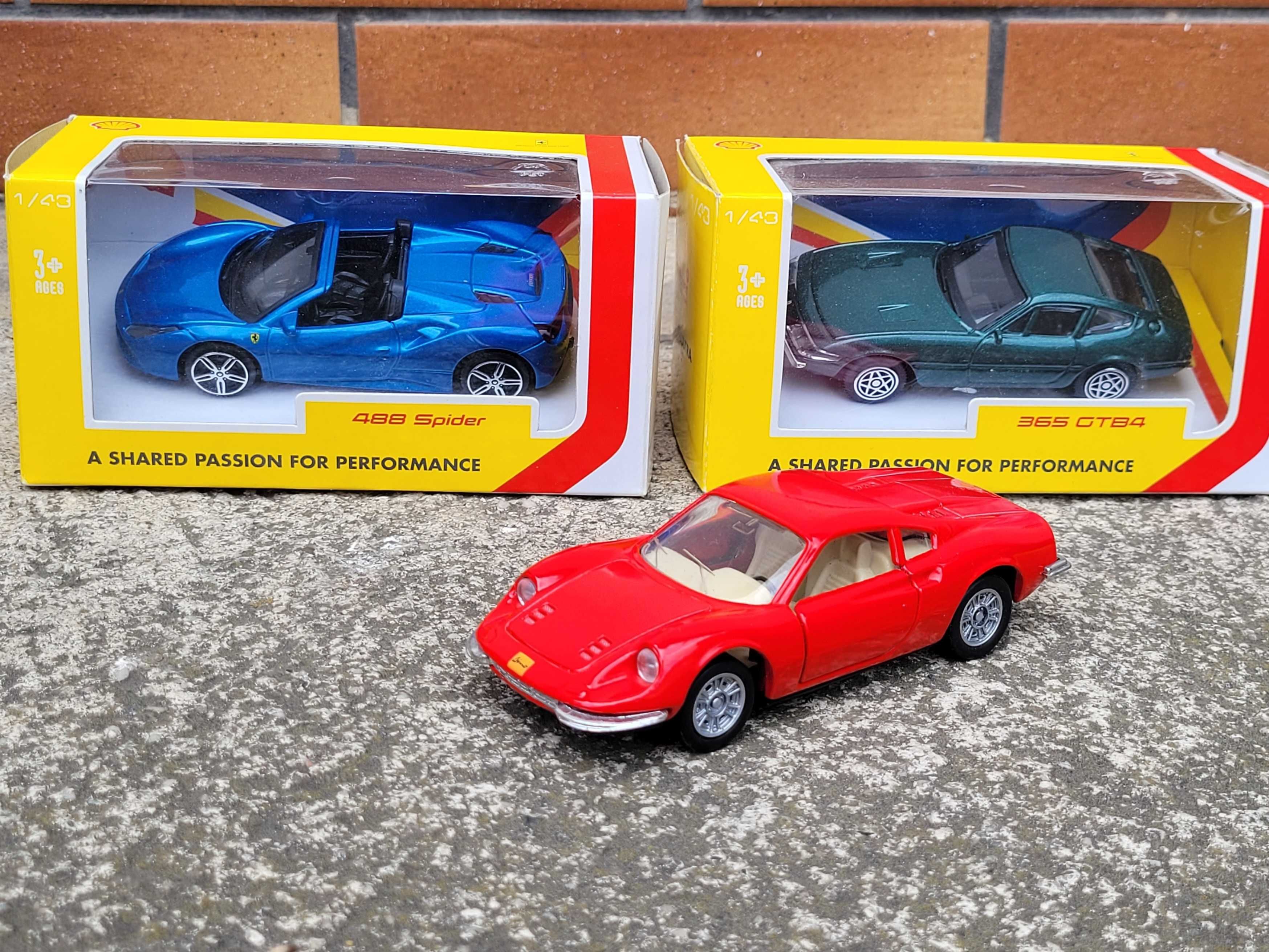 Kolekcja modeli Ferrari 488 Spider 365 GTB4 1:43 Dino 1:36 Unikaty