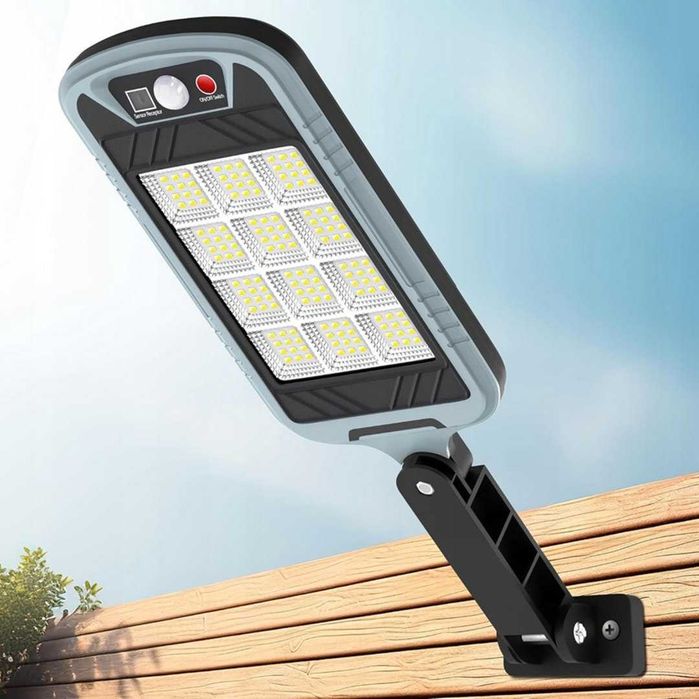 Lampa solarna LED 400W z czujnikiem ruchu i pilotem