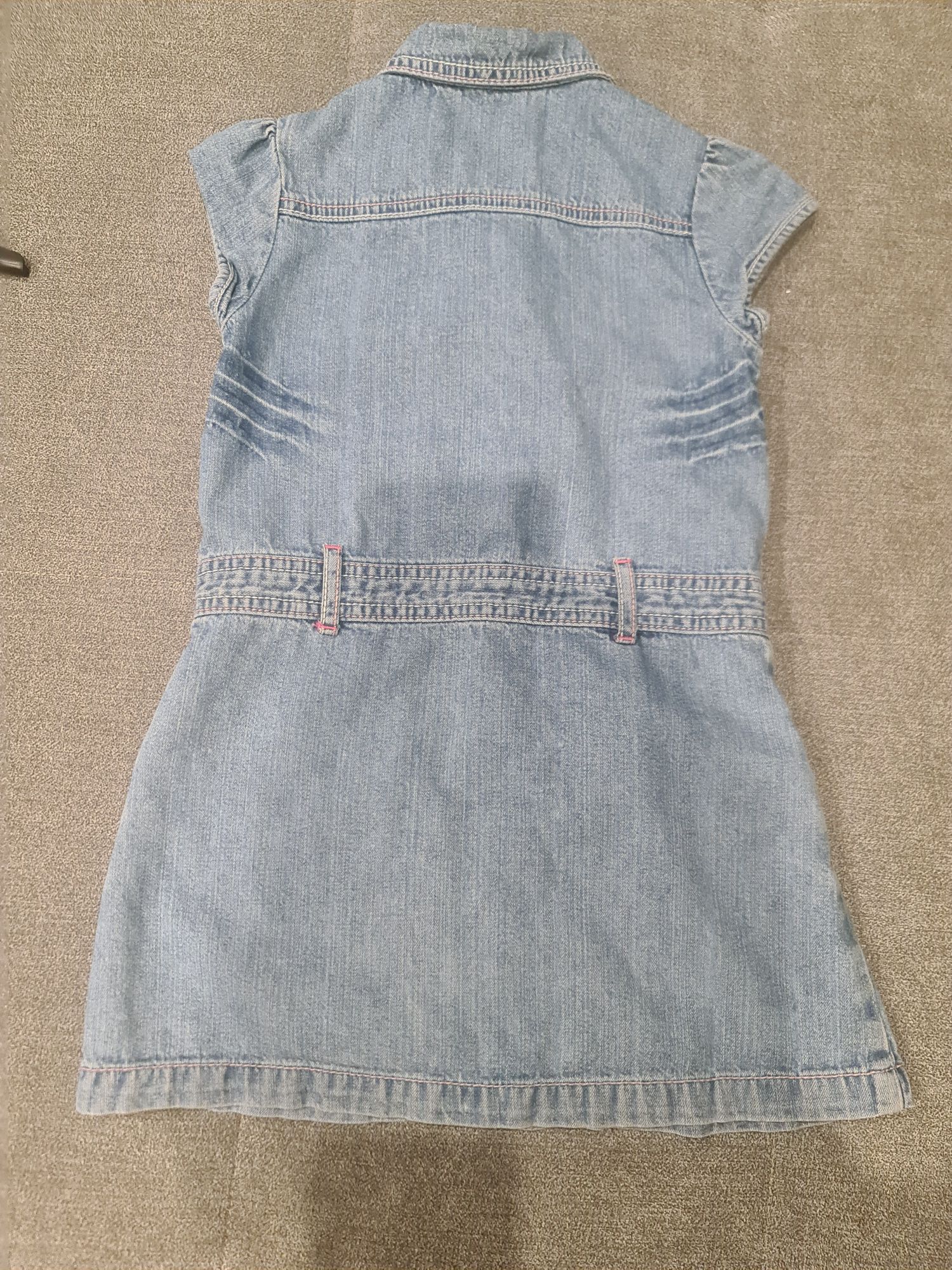 Jeansowa sukienka 104 cm George jasnonienieska rozpinana