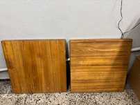dwa blaty drewniane blat drewniany 65 cm x 65 cm