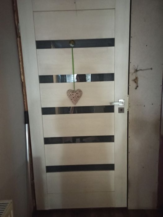 Drzwi pokojowe -lazienka, dąb bielony