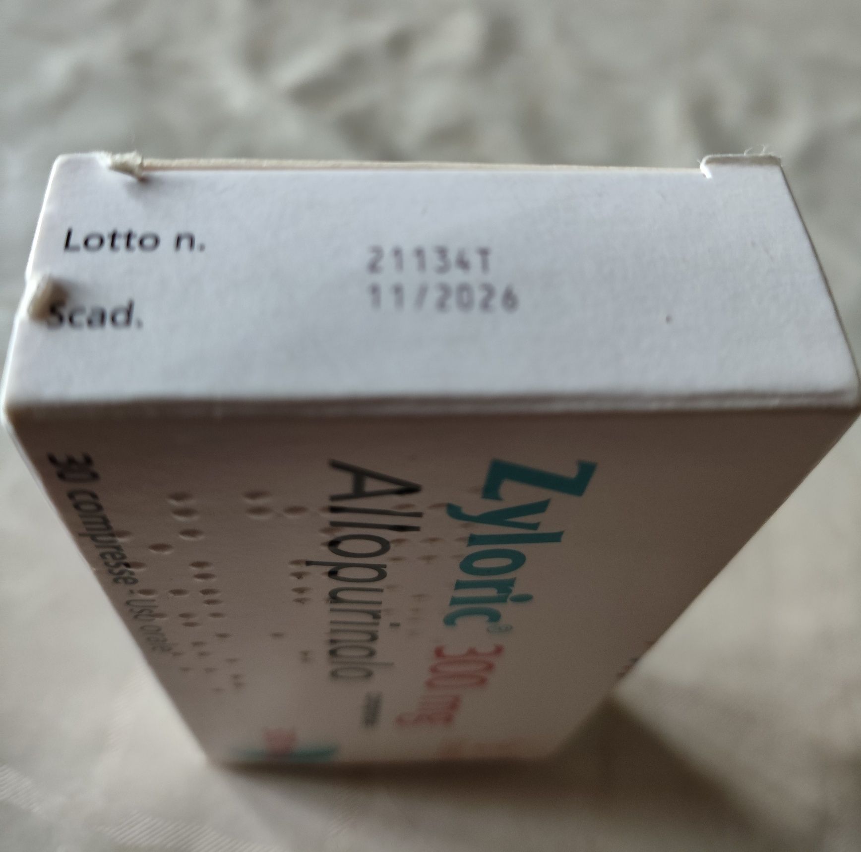 Отдам таблетки Zuloric 300mg.,Alopurinolo