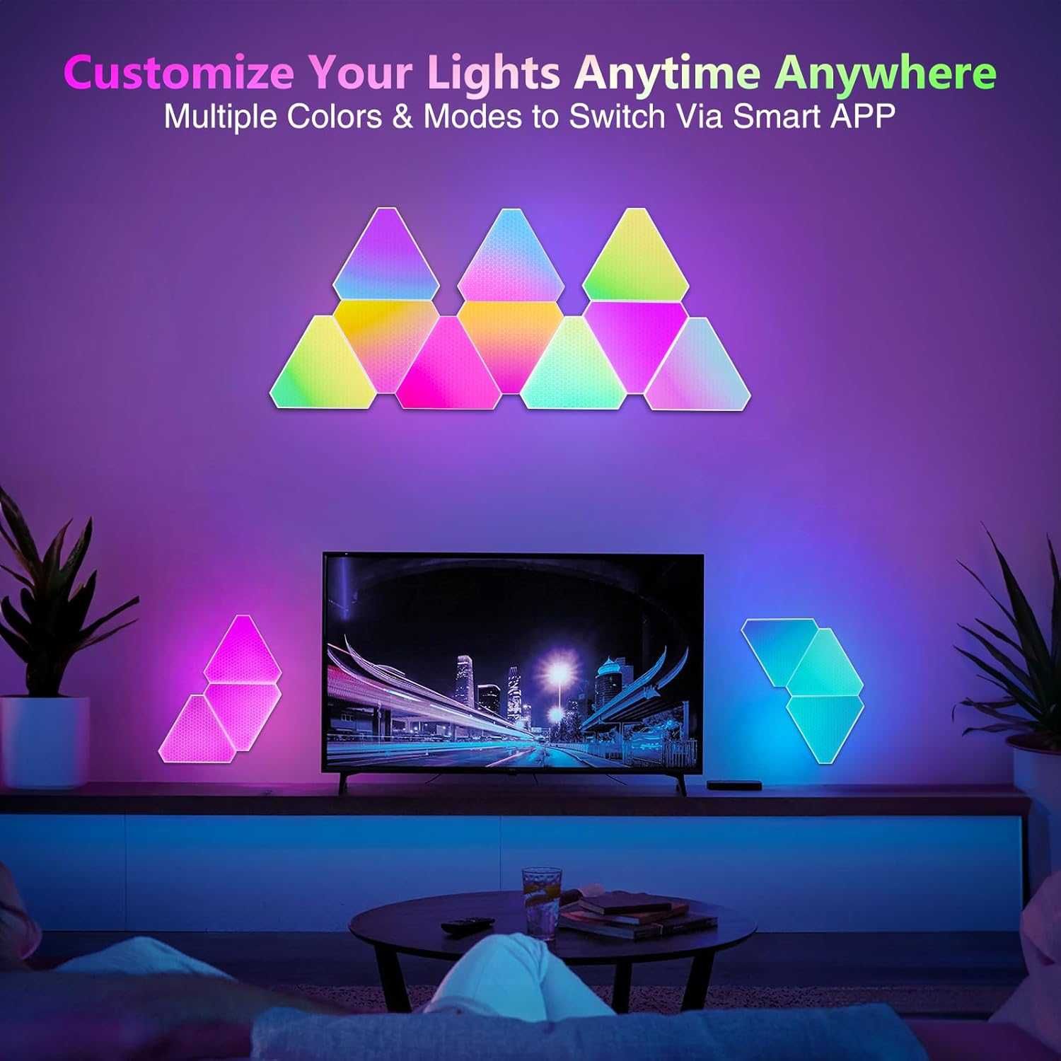 Nowy trójkątny panel ścienny / lampka / światło / LED !9266!