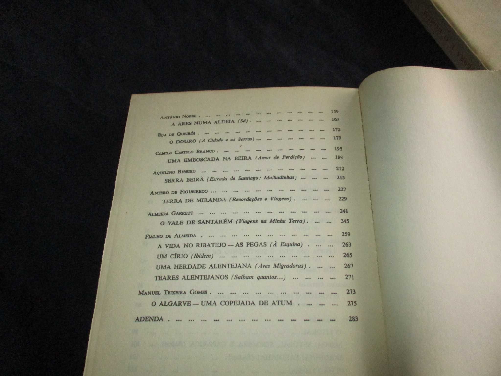 Livro Portugal A Terra e o Homem Antologia de textos