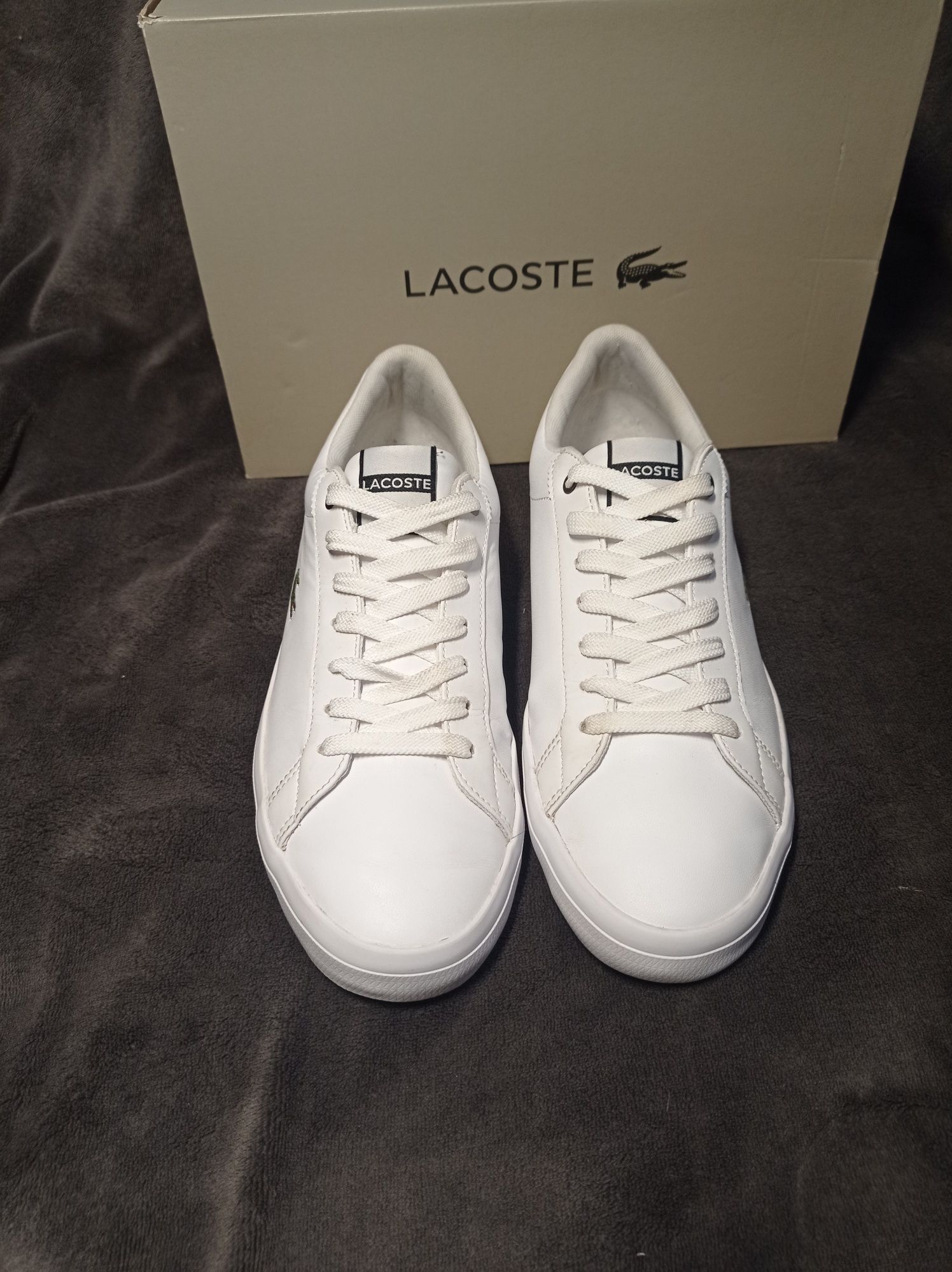 Buty Lacoste Lerond rozmiar 43 wkładka 27 ,5 cm białe skóra 44 j. Nowe