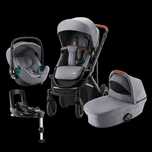 Wózek Britax Romer III Smile 5w1, gondola, spacerówka, baza, 2×fotelik